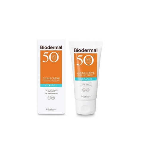 Biodermal Zonnecreme Voor Het Gezicht Hydraplus Spf Plus Ml