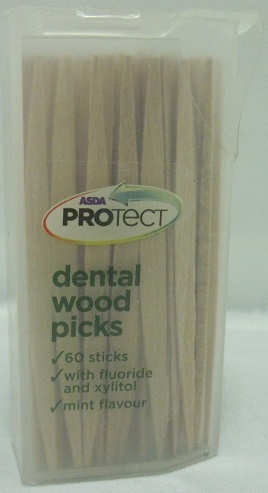 Sandy vertalen roestvrij ASDA protect dentalwood picks tandenstokers 60 sticks