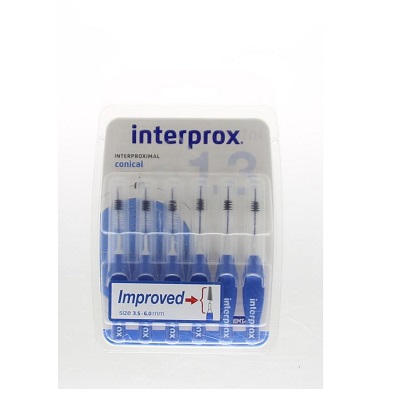 eindeloos Orthodox Is Interprox premium ragers conical blauw 1,3mm 6st