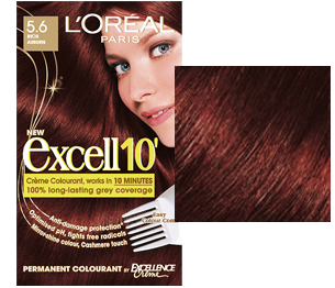 Elke week markering neus L'Oreal Excellence Excell 10 Minute Haarverf 5.6 licht roodbruin